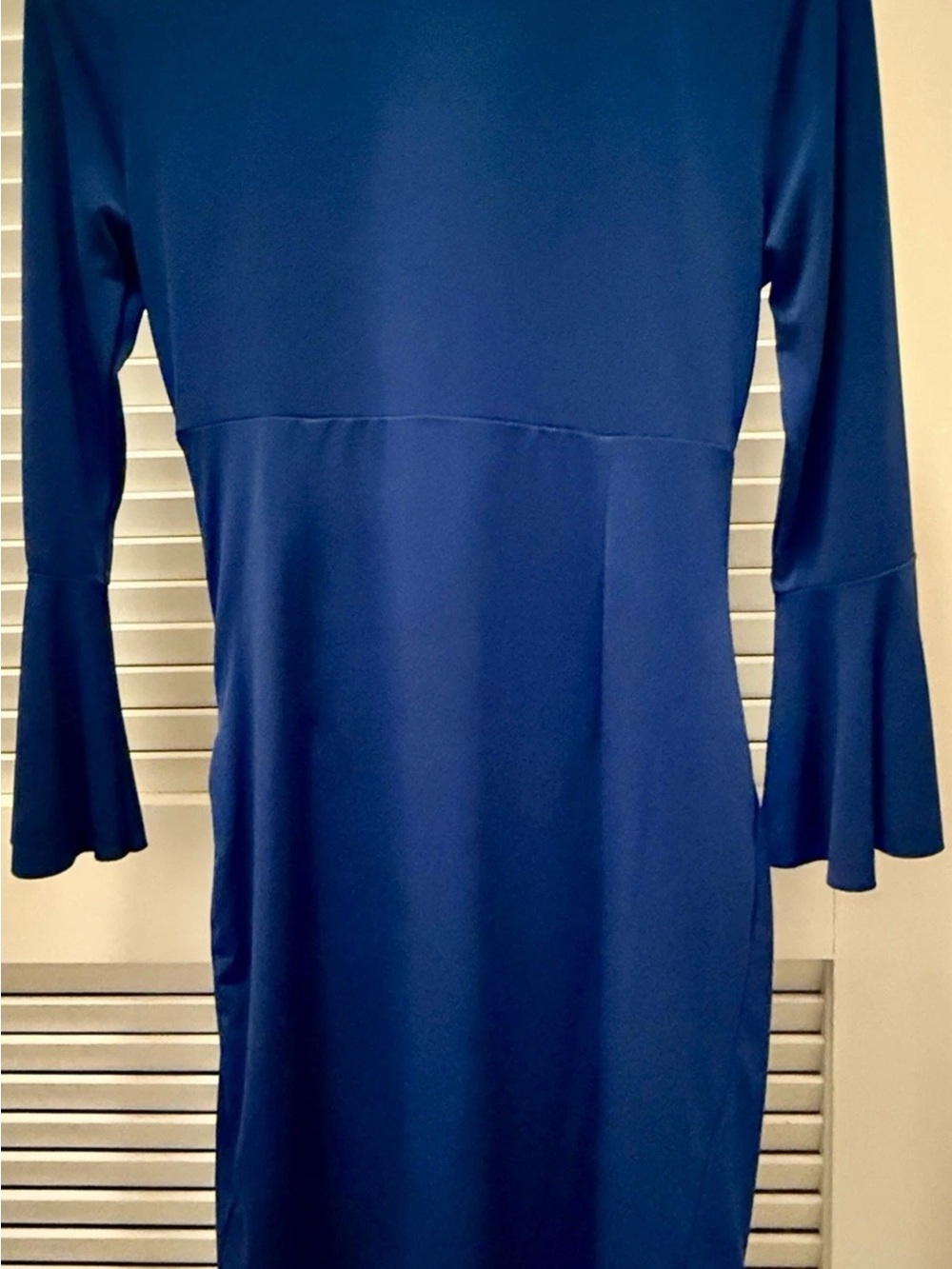 New York & Co. Women’s Size XS Blue Faux Wrap Sheath Dress